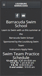 Mobile Screenshot of louisburgbarracudas.com